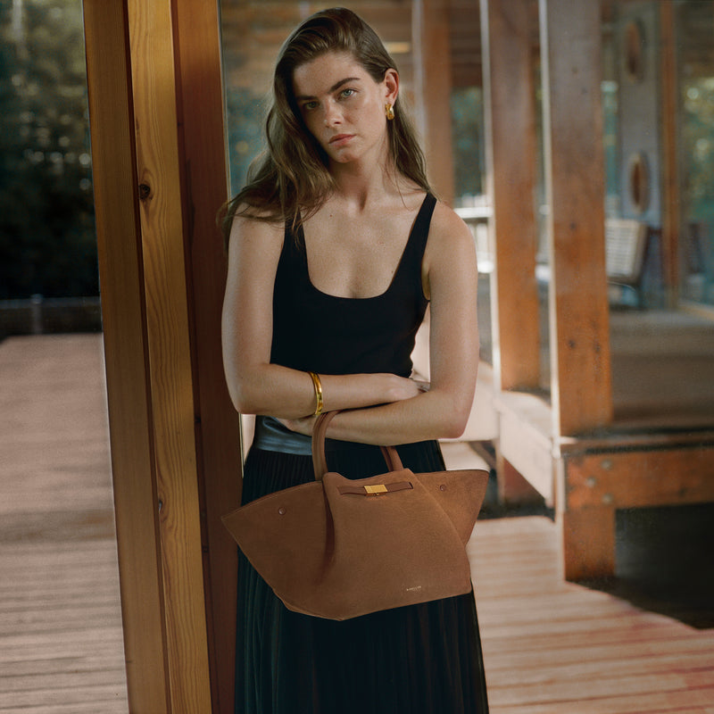 The Midi New York Deep Tan Suede & Tan Smooth