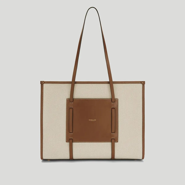 The Capri Salt & Pepper Canvas Tan Smooth