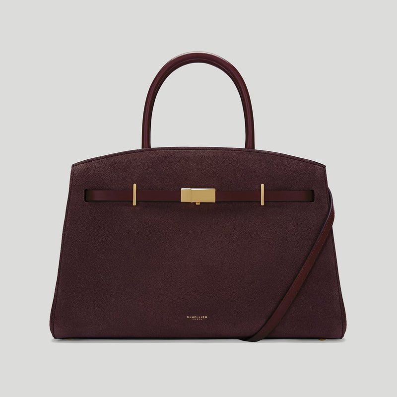 The Midi Hudson Burgundy Suede & Burgundy Smooth