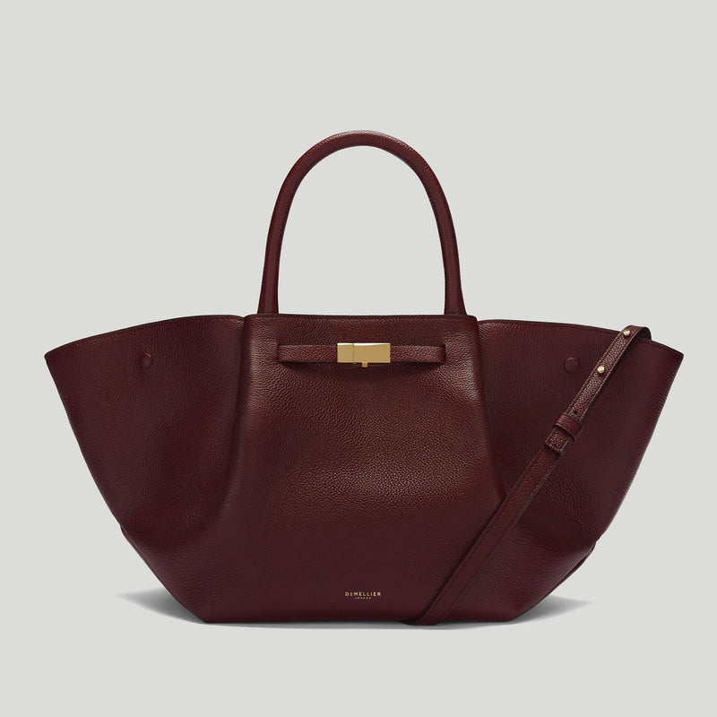 The Midi New York Burgundy Small Grain