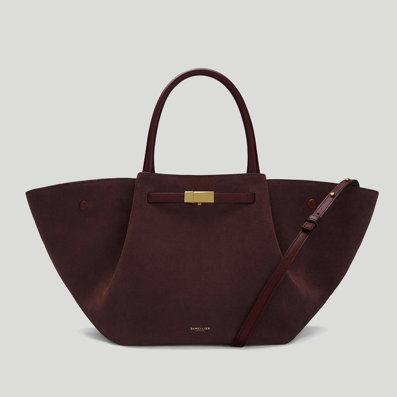 The Midi New York Burgundy Suede & Burgundy Smooth