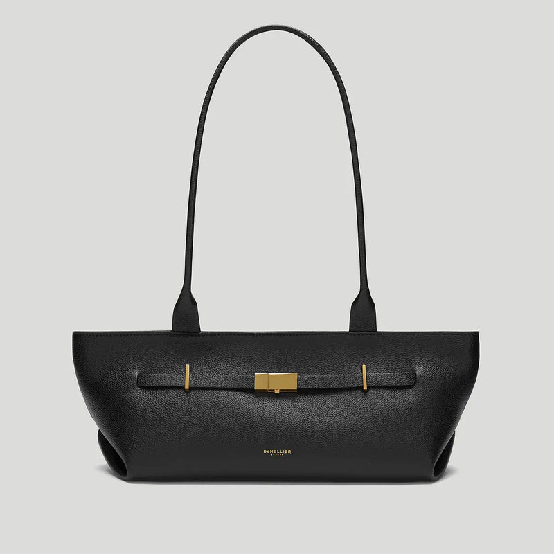 The New York Shoulder Black Small Grain