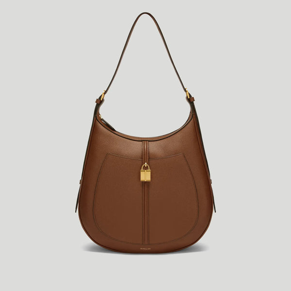 The Siena Hobo Tan Small Grain