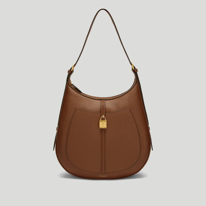 The Siena Hobo Tan Small Grain