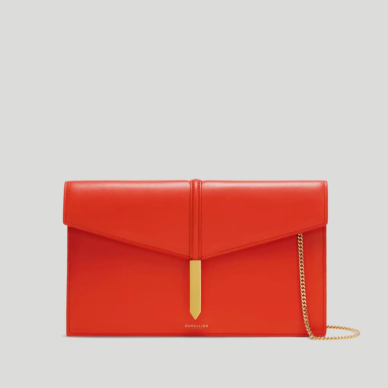 The Tokyo Clutch Poppy Red Smooth