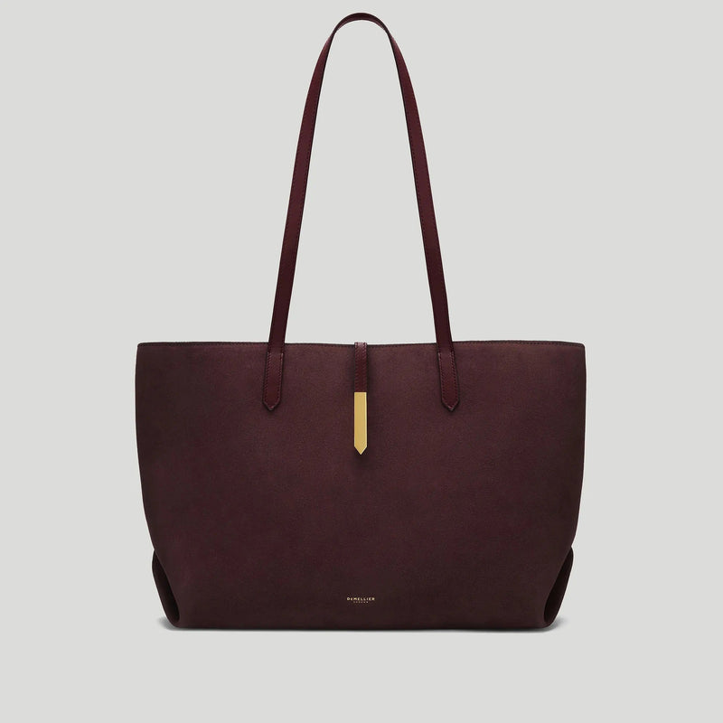 The Tokyo Tote Burgundy Suede & Burgundy Smooth